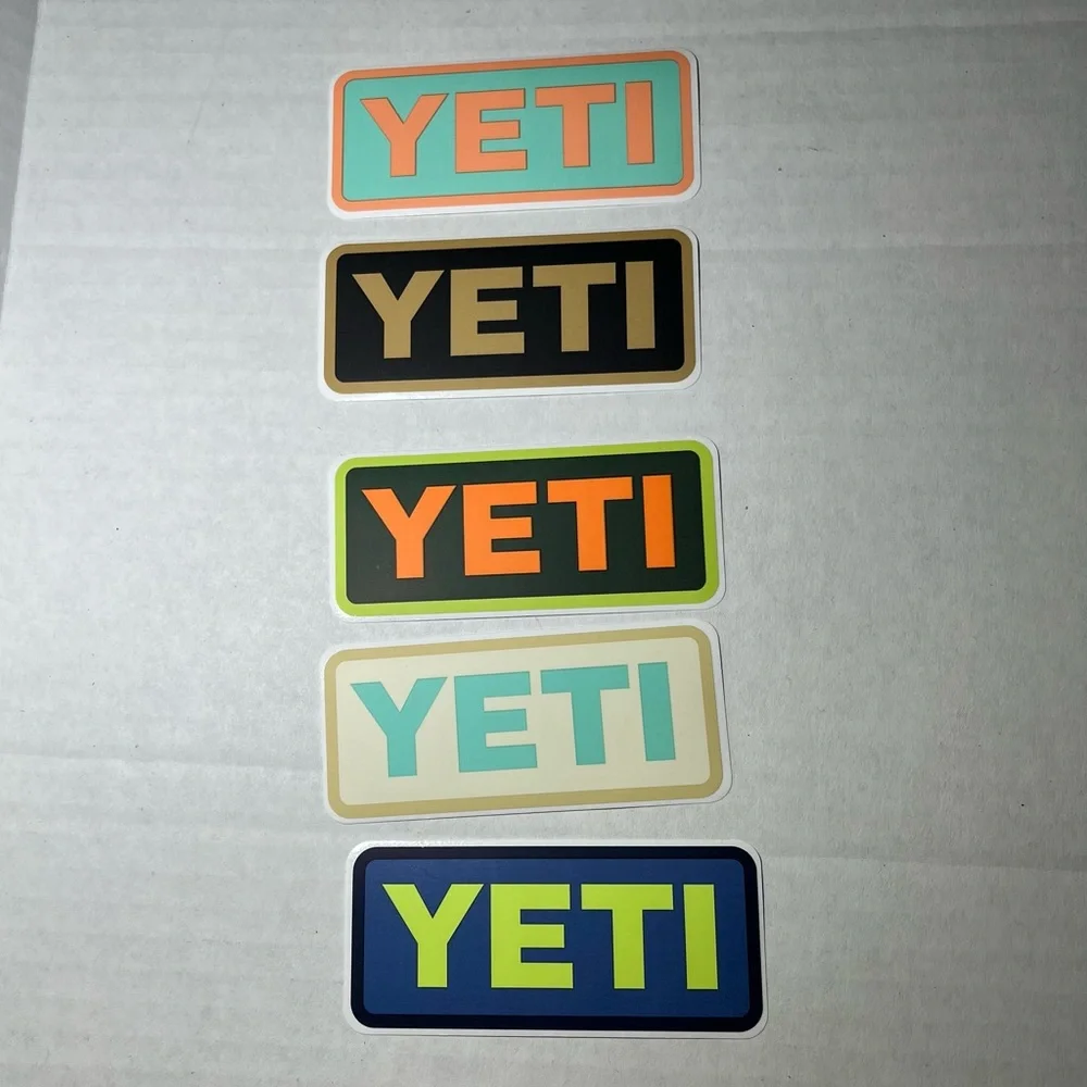 Yeti Stickers New‎ Set of 5